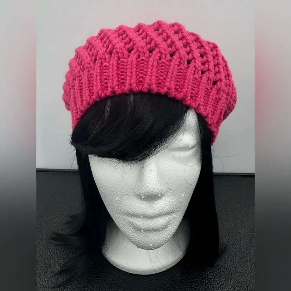 3/$20 BP - Pink Knot Baggie  Beanie NWT